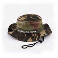 Aung Crown camo chapeau baquet à large bord avec mentonnières KN2101262