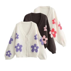 Custom Women's Wool Lightweight Casual Cardigan Sweater