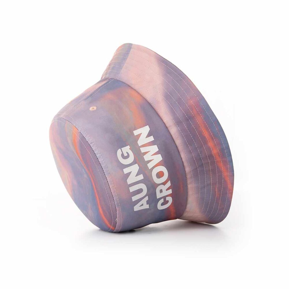 Chapéu de balde havaiano com letras brancas e aba estreita-SFG-210429-5 Chapéu de balde havaiano com letras brancas e aba estreita-SFG-210429-5