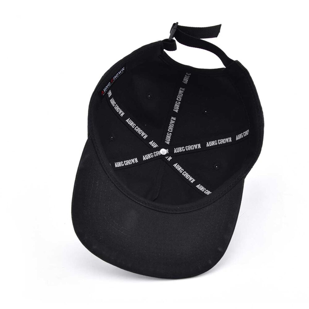 Aung-Crown-all-black-strapback-hat-at-the-innet-view-KN2103013 Aung-Crown-all-black-strapback-hat-at-the-innet-view-KN2103013
