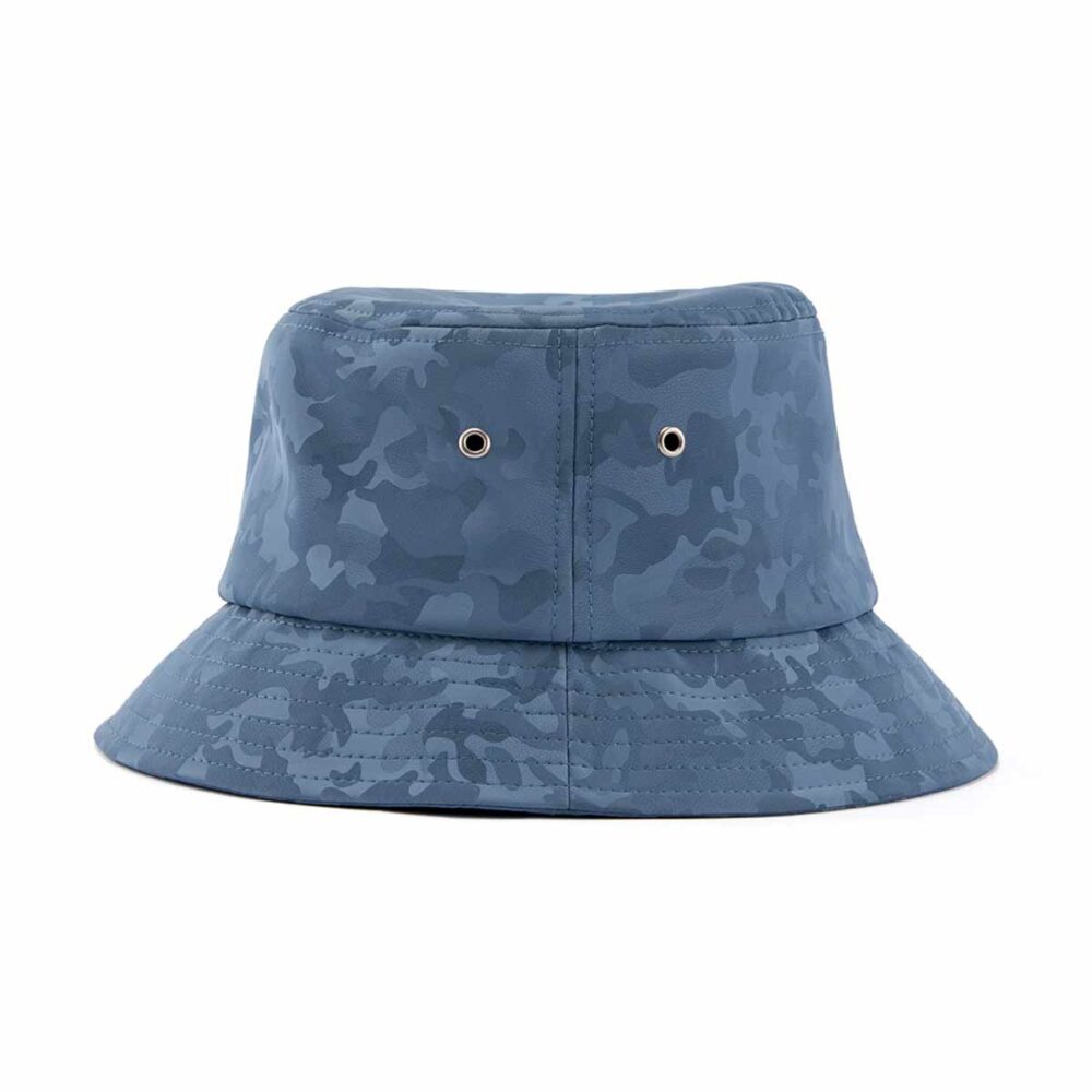 Aung-Crown-cappello in pelle blu con occhielli in metallo-SFG-210317-6 Aung-Crown-cappello in pelle blu con occhielli in metallo-SFG-210317-6