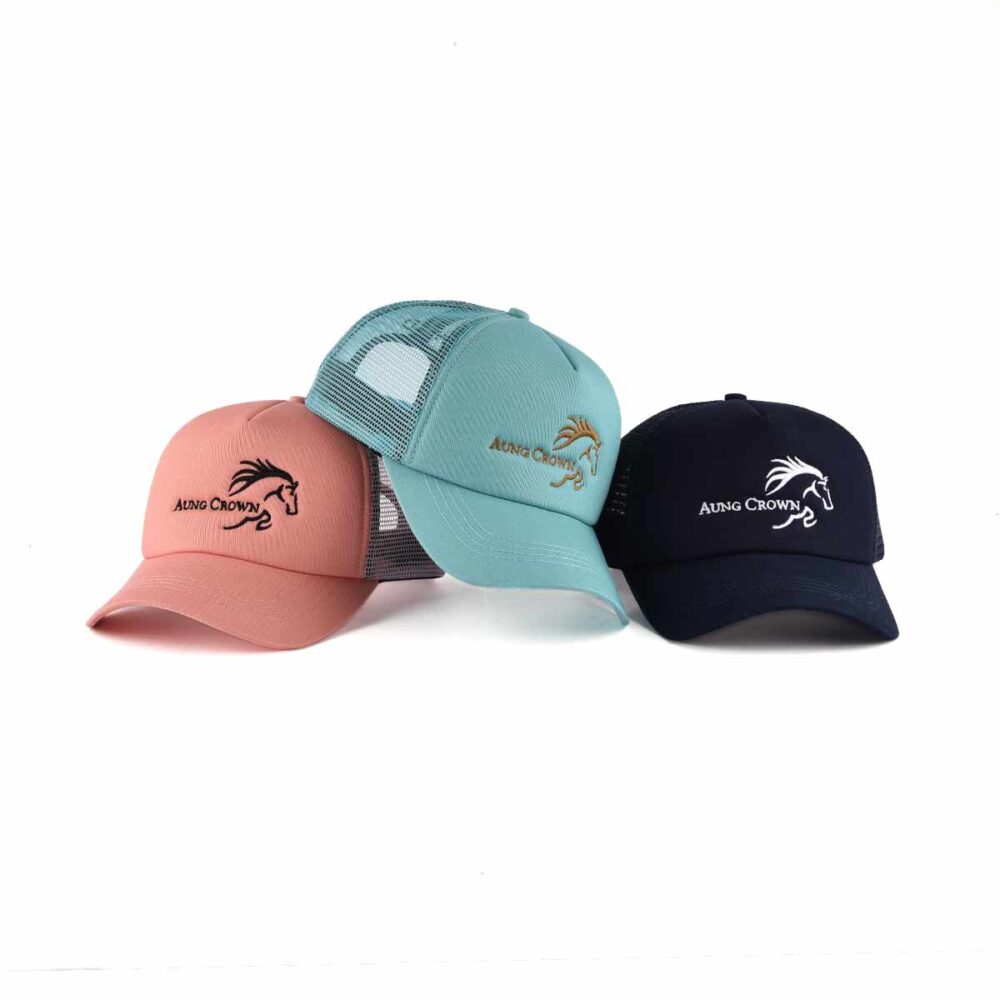 Aung-Crown-casual-popular-trucker-hat-in-pink-light-blue-or-black-KN2012073 Aung-Crown-casual-popular-trucker-hat-in-pink-light-blue-or-black-KN2012073