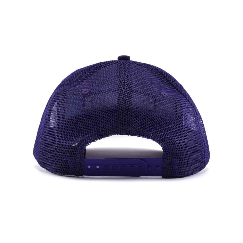 Aung-Crown-casual-printing-trucker-hat-with-a-purple-plastic-snap-and-a-purple-mesh-crown-KN2103191 Aung-Crown-casual-printing-trucker-hat-with-a-purple-plastic-snap-and-a-purple-mesh-crown-KN2103191