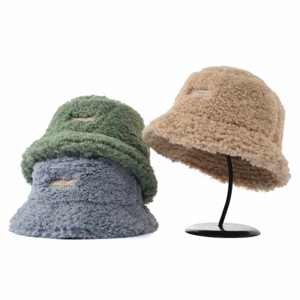 Aung-Crown-fur-teddy-bucket-hat-in-blue-green-or-khaki-SFA-210408-1 Aung-Crown-fur-teddy-bucket-hat-in-blue-green-or-khaki-SFA-210408-1