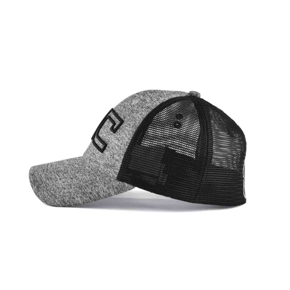 Aung-Crown-gray-and-black-patchwork-embroidered-trucker-hat-for-men-KN2012122 Aung-Crown-gray-and-black-patchwork-embroidered-trucker-hat-for-men-KN2012122