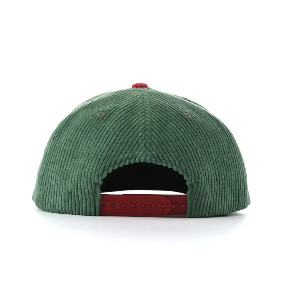 Aung-Crown-green-snapback-flat-hat-with-a-red-plastic-snap-clsoure-at-the-back-SFA-210401-1 Aung-Crown-green-snapback-flat-hat-with-a-red-plastic-snap-clsoure-at-the-back-SFA-210401-1