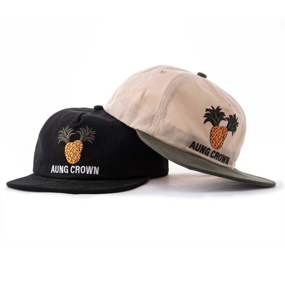 Aung-Crown-khaki-snapback-hat-o-tutto-nero-strapback-hat-KN2103013 Aung-Crown-khaki-snapback-hat-o-tutto-nero-strapback-hat-KN2103013