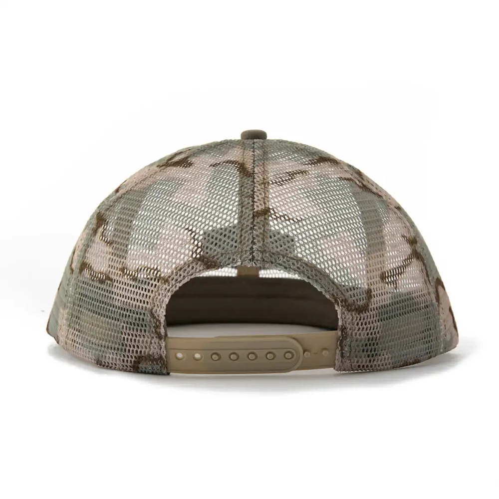 Aung-Crown-Herren-6-Paneel-Khaki-Trucker-Hut-mit-Khaki-Plastik-Klappe-am-Rücken-SFA-210409-1 Aung-Crown-Herren-6-Paneel-Khaki-Trucker-Hut-mit-Khaki-Plastik-Klappe-am-Rücken-SFA-210409-1