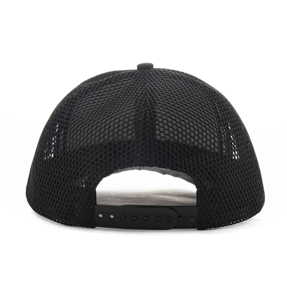 Aung-Crown-mens-fashion-curved-bill-trucker-hat-with-a-black-plastic-snap-and-a-balck-mesh-back-SFG-210421-2 Aung-Crown-mens-fashion-curved-bill-trucker-hat-with-a-black-plastic-snap-and-a-balck-mesh-back-SFG-210421-2