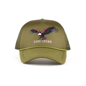 Chic Digital Printing 5-Panel Green Trucker Hat AC201024-80