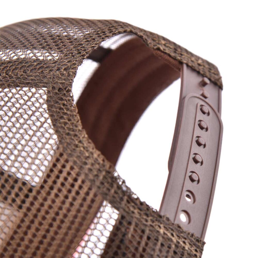 Aung-Crown-outdoor-brown-trucker-hat-with-a-brown-plastic-snap-closure-KN2103043 Aung-Crown-outdoor-brown-trucker-hat-with-a-brown-plastic-snap-closure-KN2103043