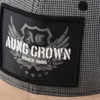Aung-Crown-suede-chapeau à bretelles-avec-broderie-3D-piping-logo-sur-le-front-KN2102045