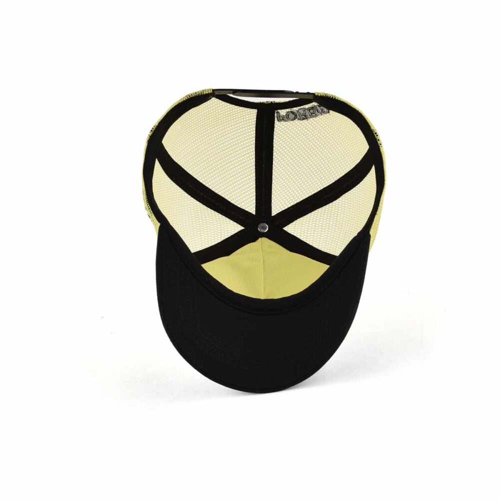 Aung-Crown-unisex-casual-black-and-yellow-trucker-hat-at-the-inner-view-KN2012091 Aung-Crown-unisex-casual-black-and-yellow-trucker-hat-at-the-inner-view-KN2012091