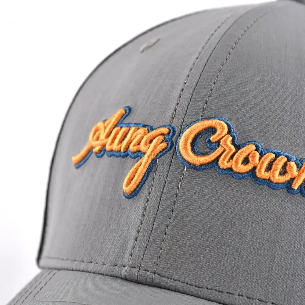 Aung-Crown-unisex-grey-trucker-hat-with-3d-embroidery-letters-on-the-front-KN2012042 Aung-Crown-unisex-grey-trucker-hat-with-3d-embroidery-letters-on-the-front-KN2012042