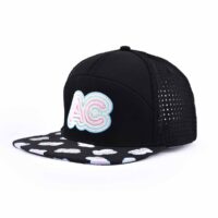 Aung-Crown-Sombrero de camionero unisex de ala plana con visera plana-KN2102073