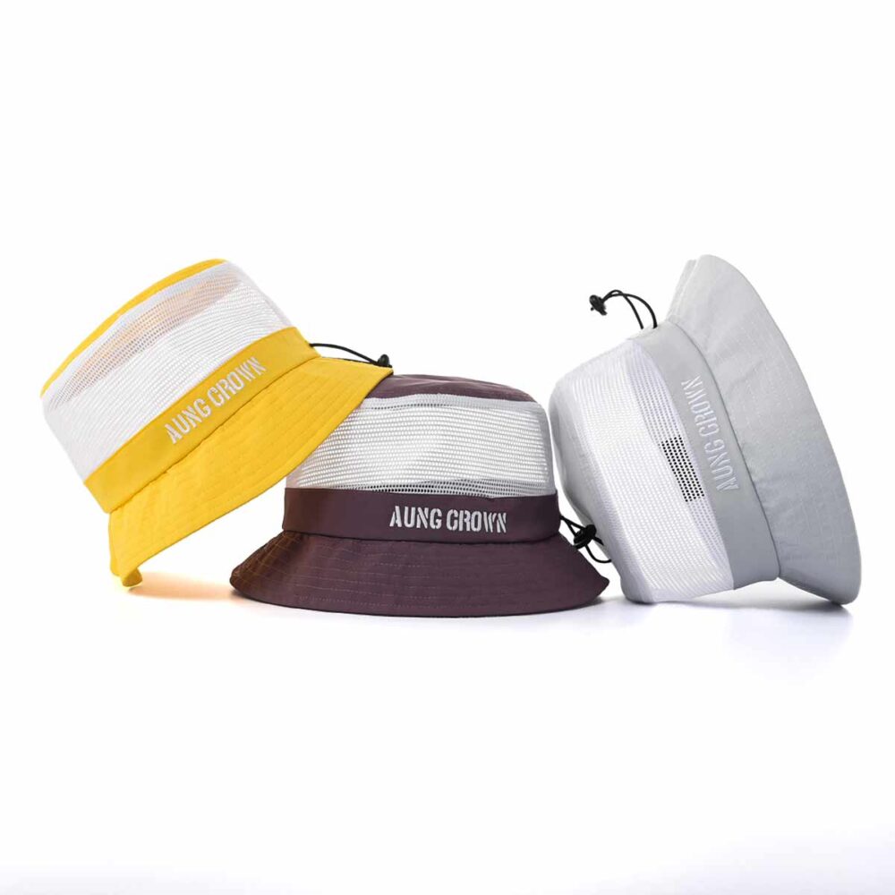 Aung-Crown-yellow-gray-or-purple-mesh-bucket-hat-SFG-210318-1 Aung-Crown-yellow-gray-or-purple-mesh-bucket-hat-SFG-210318-1