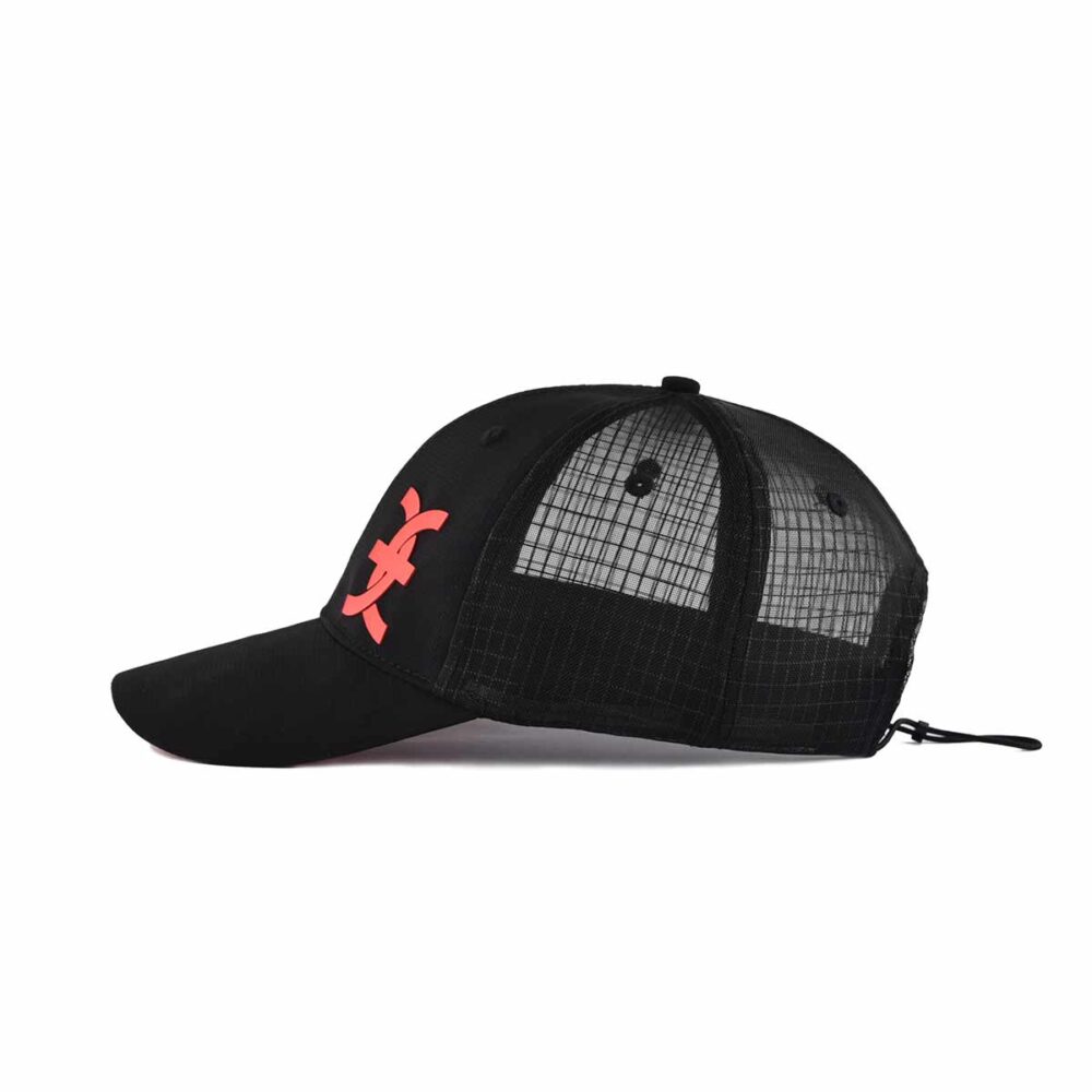 Streeter-mens-curved-brim-trucker-hat-in-black-at-the-horizontal-view-KN2012141 Streeter-mens-curved-brim-trucker-hat-in-black-at-the-horizontal-view-KN2012141