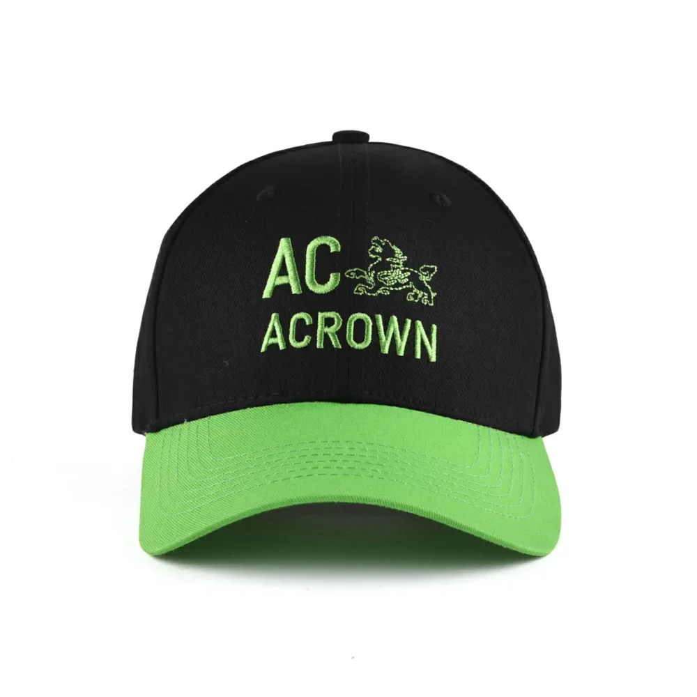 black-and-green-baseball-cap-front-view-KN20112505 black-and-green-baseball-cap-front-view-KN20112505