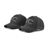gorra de béisbol de ala curva gris oscuro blanco-KN2012122
