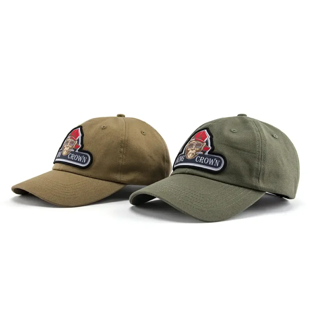 left-view-ofr-the-combo-between-olive-green-baseball-cap-and-army-green-baseball-cap-KN2101051 left-view-ofr-the-combo-between-olive-green-baseball-cap-and-army-green-baseball-cap-KN2101051