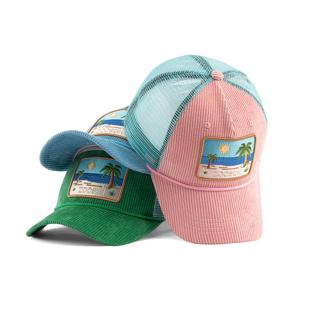 Beach Trucker Caps S2404-018 (2) Beach Trucker Caps S2404-018 (2)