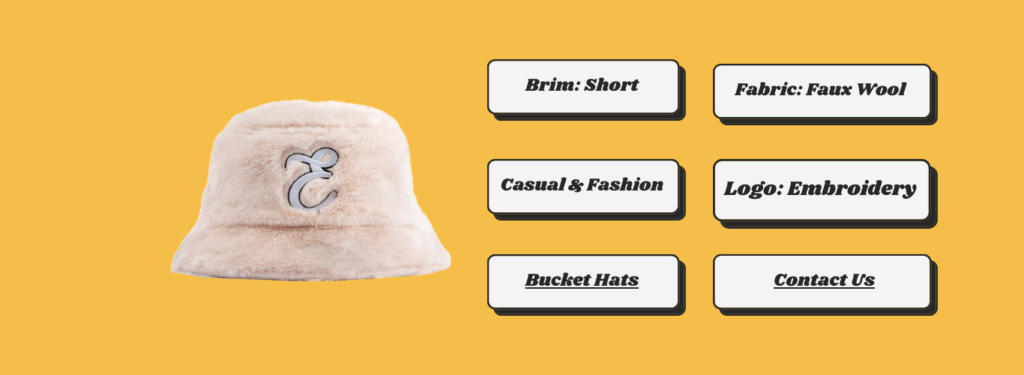 Furry bucket hats