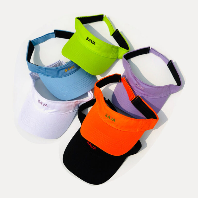 Custom Embroidery Elastic Band Sports Sun Visor Cap - Aungcrown.com