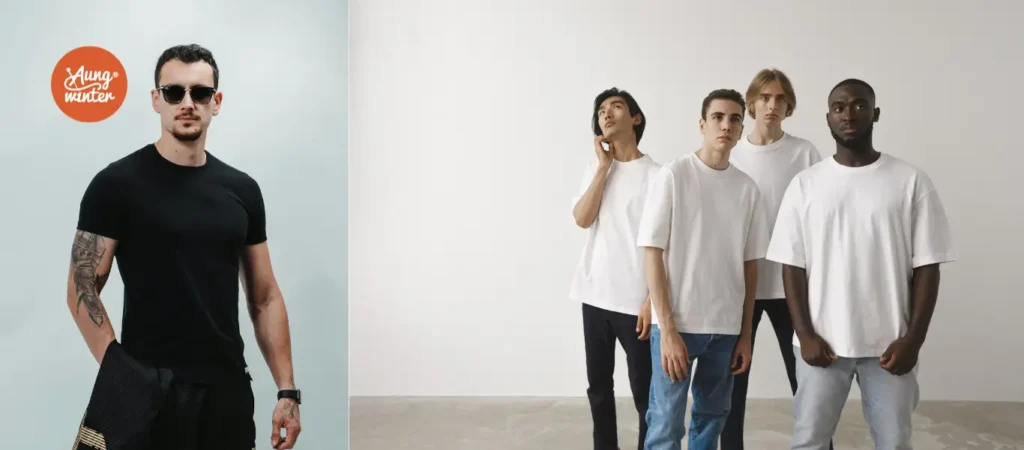 2. Men's Plain T-shirts