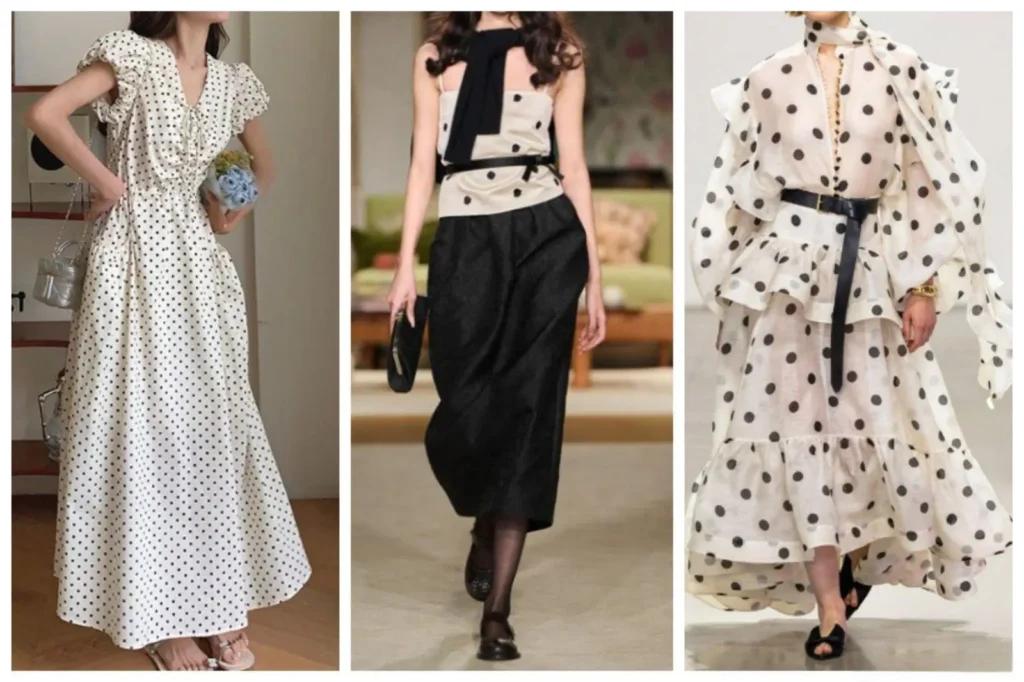 Polka Dots in Different Materials