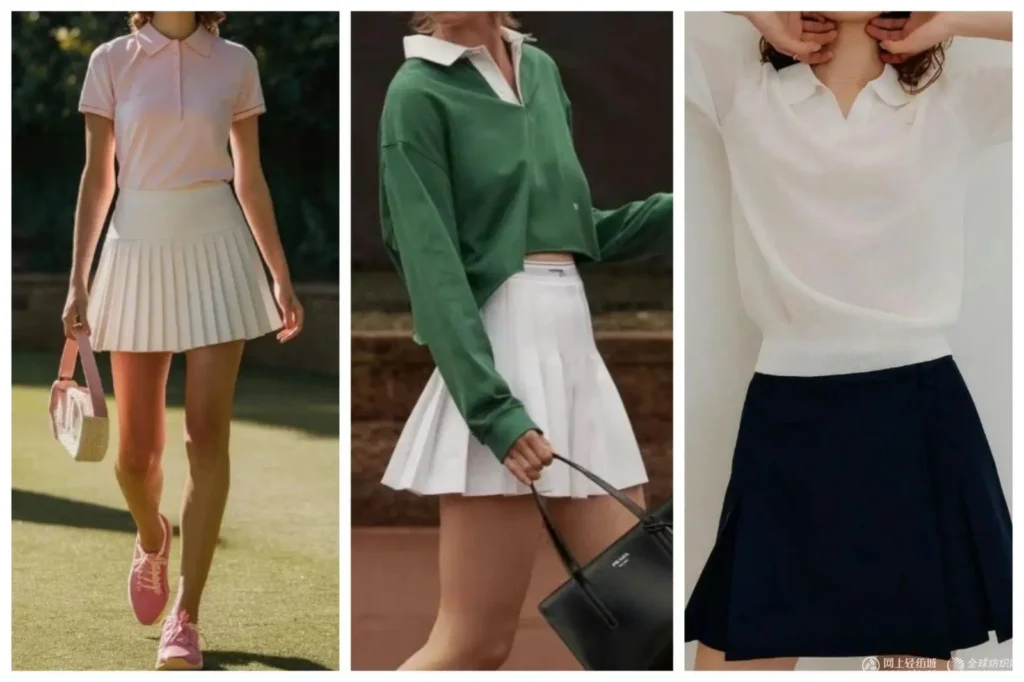 1.Polos + Faldas de tenis