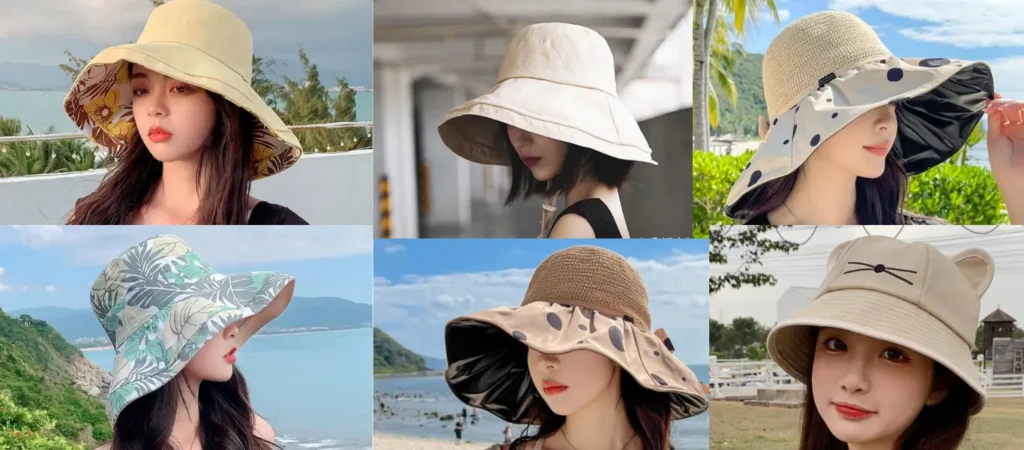 14. Viney Bucket Hats, Frauen