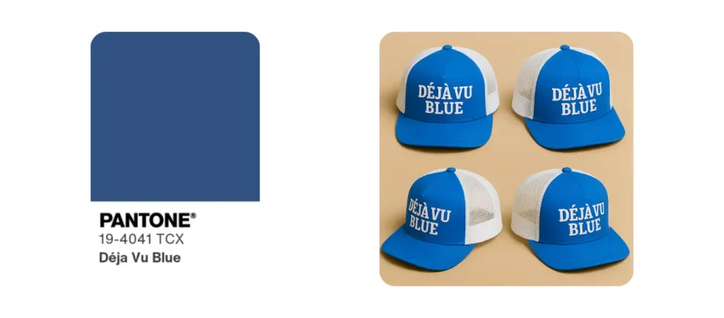 Déjà vu Blue & Déjà vu Blue Trucker Caps