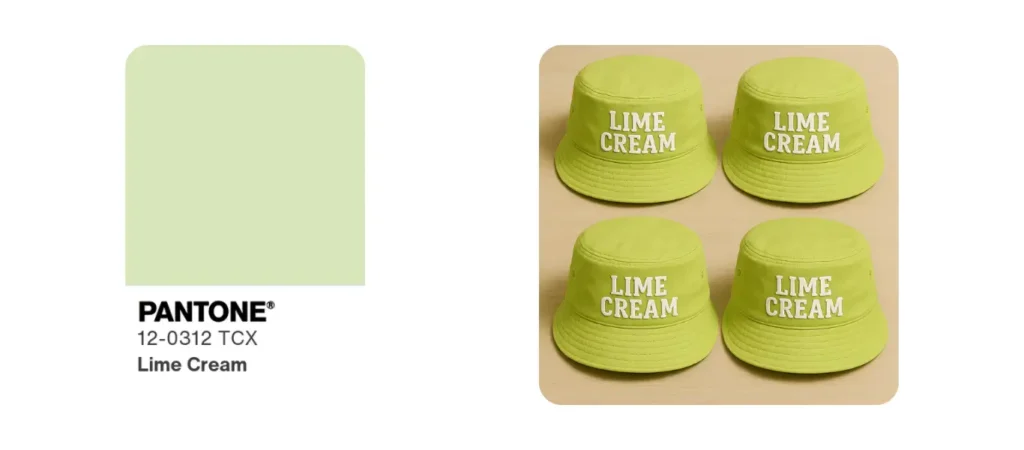Lime Cream & Lime Cream Bucket Hats