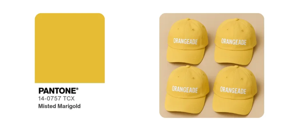 Misted Marigold & Misted Marigold baseball Caps
