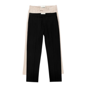 Pantalones de traje a medida para hombre con cremallera Slim Fit Spandex bordado
