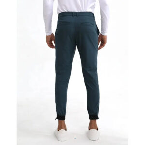 Оптовая продажа мужчин темно-серый нейлон эластичный манжеты Slim Fit повседневные брюки