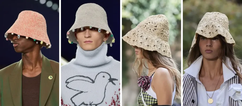 Knitted Bucket Hats - 01