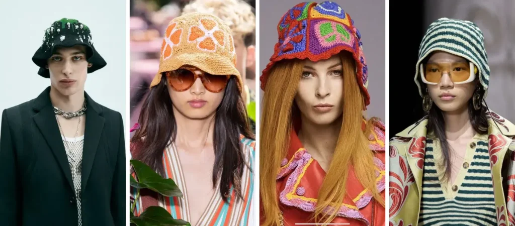Knitted Bucket Hats - 03