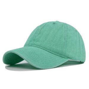 Casquette Baeball en coton à 6 panneaux brodés avec boucle en cuivre doré