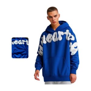 Custom Unisex Autumn Streetwear Cotton Patchwork Embroidered Sweatshirt