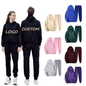 Men's Crew Neck Streetwear Oversized Straight Shoulder Sweatshirt Pant Suit