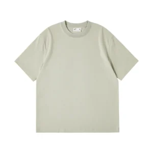 Sommer Heavy Cotton Crew Neck T-Shirt mit halben Ärmeln für Männer