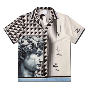 Chemise à manches courtes en rayonne viscose à la mode florale pour hommes