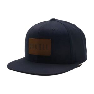 Custom Wool 6 Panel Leather Patch Logo Snapback Hat