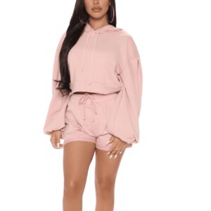 Traje de pantalón de algodón con cuello redondo de 2 piezas para mujer personalizado