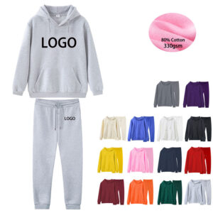Chándal Casual Streetwear de Algodón con Logotipo Personalizado y Hombros Caídos