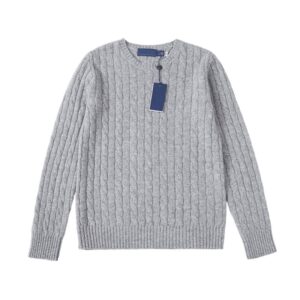 Mujer de nylon de manga larga a rayas Crew Neck Casual Sweater