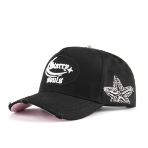 Casquette de baseball sportive à 5 panneaux avec logo personnalisé pour hommes