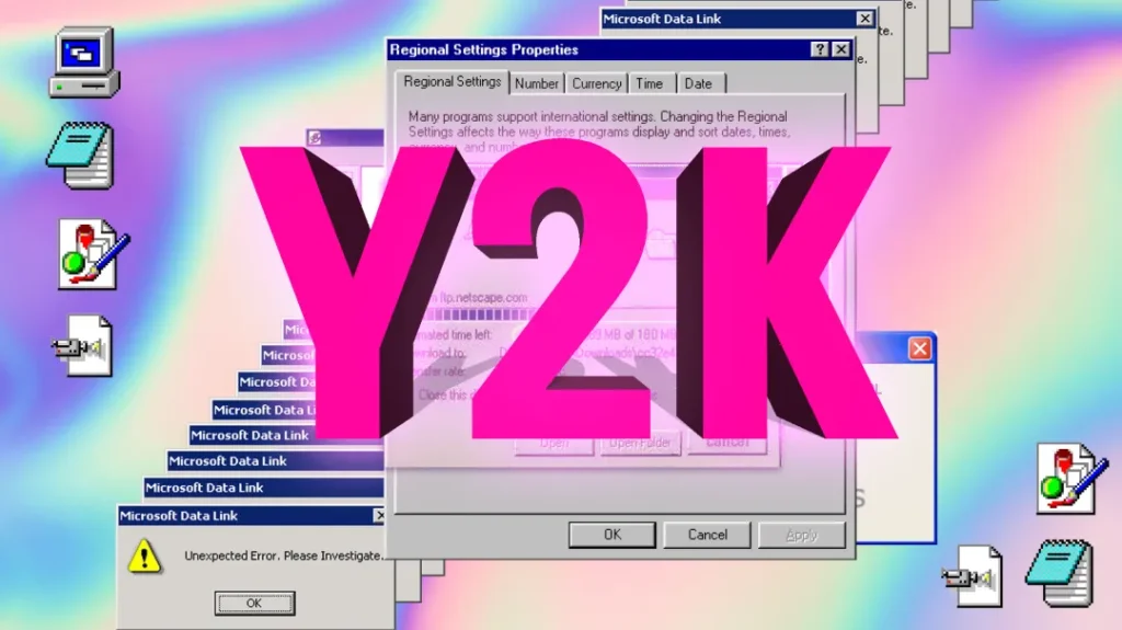 Y2K=Year 2000 Kilo, était à l'origine utilisé pour faire référence à une défaillance de programme lorsqu'un ordinateur traitait des dates. Il s'agissait du virus "Millennium Bug", qui a semé la panique en raison de la paralysie de l'infrastructure mondiale à l'époque. Il a également suscité l'admiration des gens pour la technologie ainsi que leur vision et leur imagination de l'avenir.