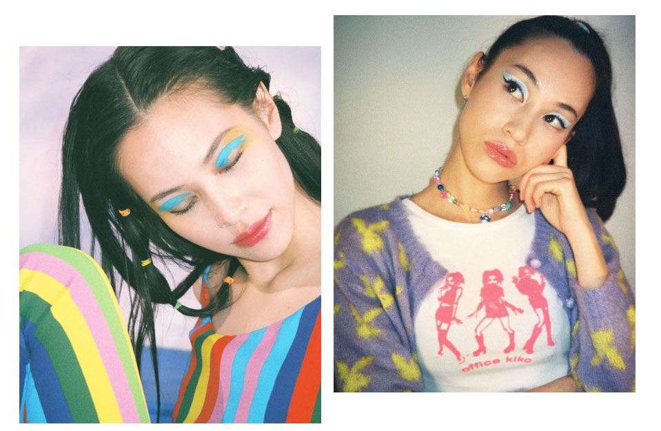 Le maquillage fluorescent et les couleurs contrastées de Kiko Mizuhara
